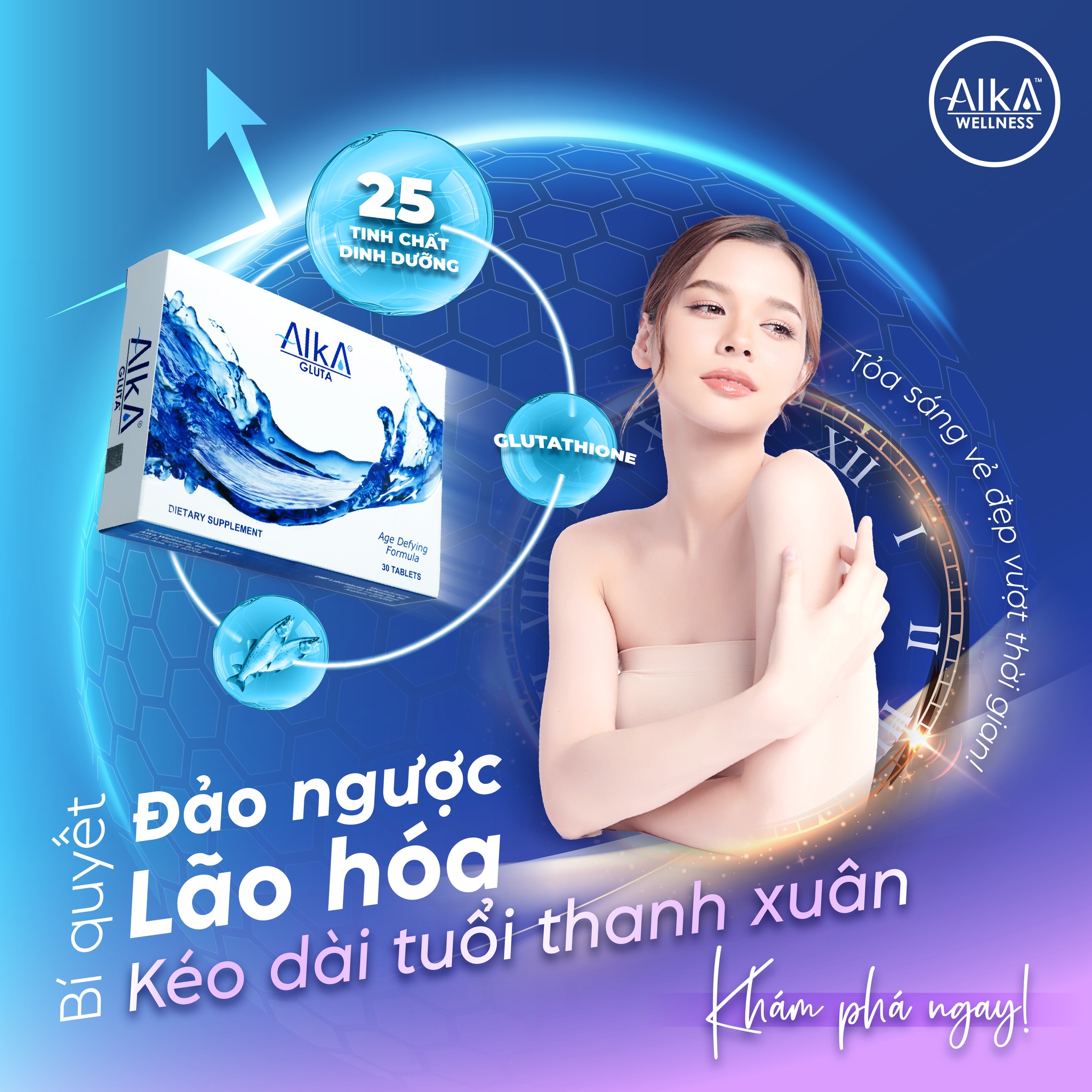 Alka Gluta - Dòng sản phẩm chủ lực của Alka Wellness được nhắc đến trên Báo xuân 2026 của Công an TP.HCM